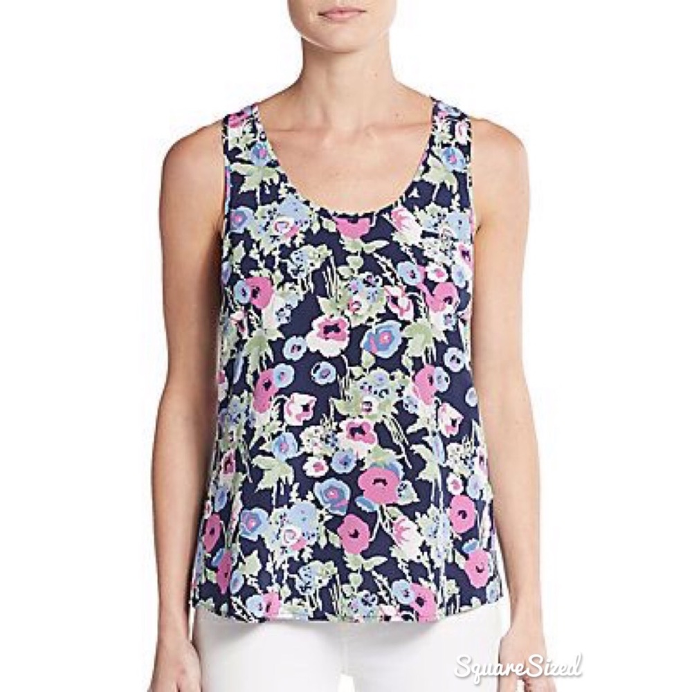 Joie Floral 100% Silk Blouse Top